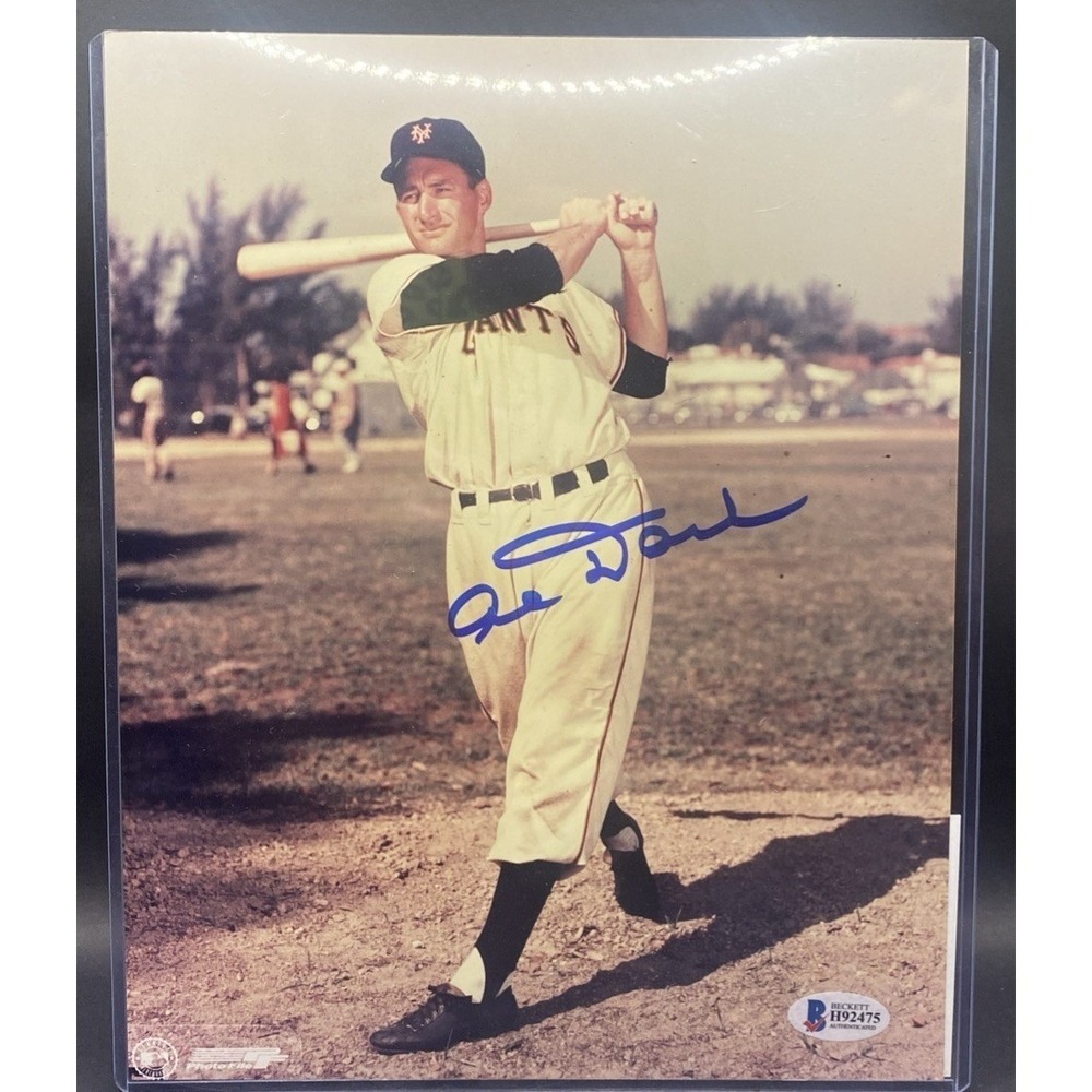 Alvin Dark Autographed 8x10 Photo New York Giants Beckett BAS COA H92490